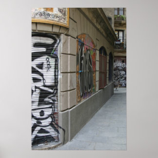 Poster Graffiti - Barcelone