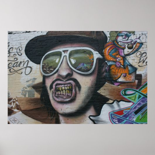 Poster Graffiti, Berlin, Allemagne (Devant)