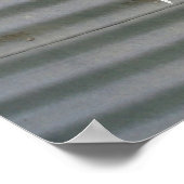 Poster Graffiti blanc sur l'affiche de fitness en fer ond (Coin)