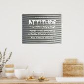 Poster Graffiti blanc sur l'affiche de fitness en fer ond (Cuisine)