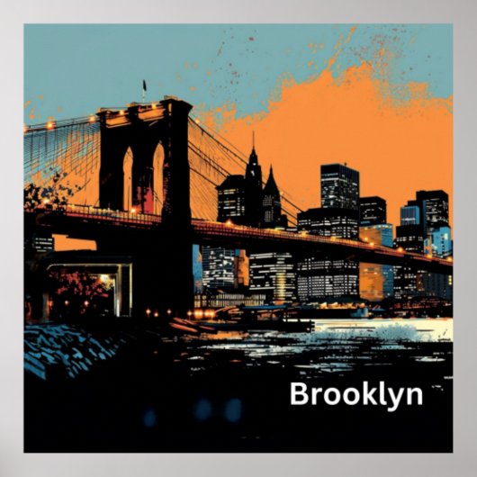 Poster Graffiti Brooklyn (Devant)