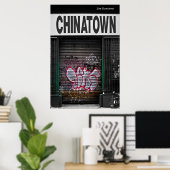 Poster Graffiti chinois (Bureau à domicile)