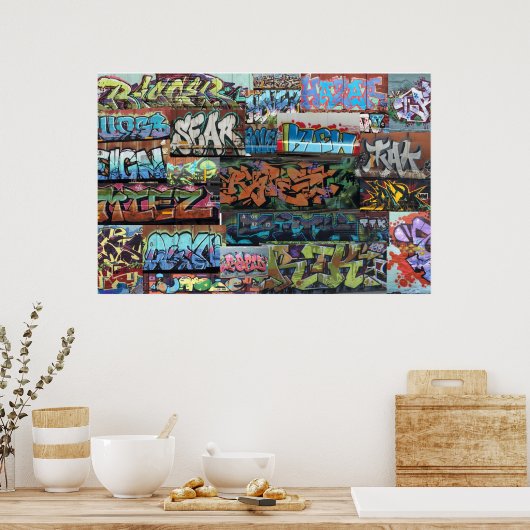 Poster Graffiti Cincinnati (Cuisine)