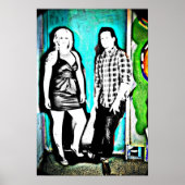 Poster Graffiti Couple (Devant)