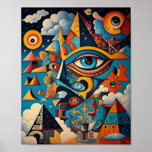 Poster Graffiti culinaire ART - Une fusion d'art et AI Po