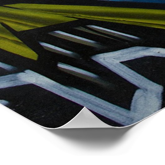 Poster Graffiti d'attaque de requin (Coin)