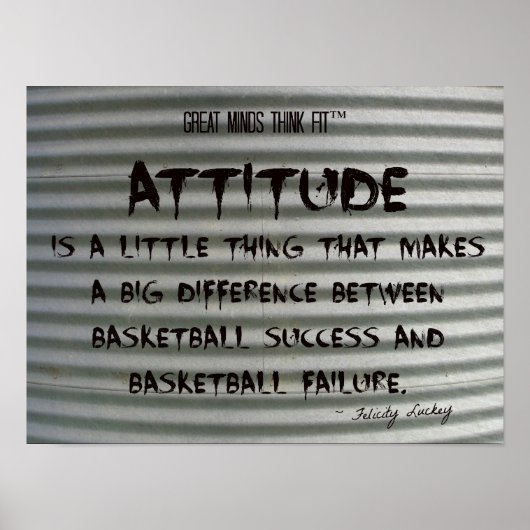 Poster Graffiti de basket-ball sur du fer ondulé 010 (Devant)