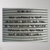 Poster Graffiti de basket-ball sur du fer ondulé 017 (Devant)