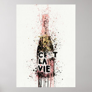 Poster Graffiti de champagne
