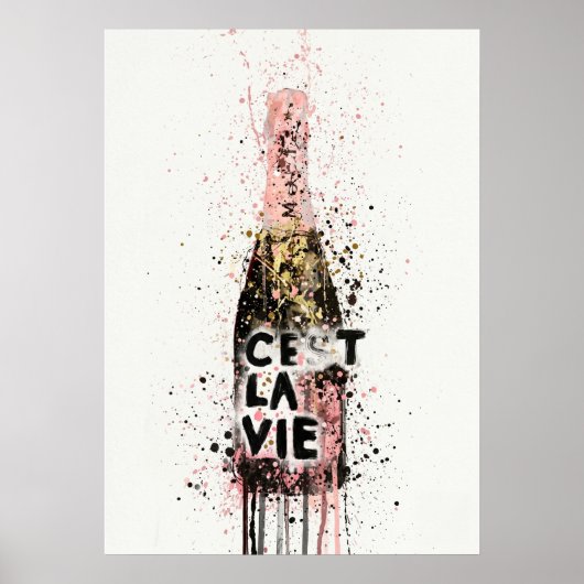 Poster Graffiti de champagne (Devant)