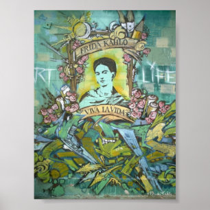 Poster Graffiti de Frida Kahlo