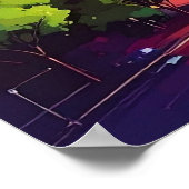Poster Graffiti de Houston Skyline (Coin)