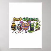 Poster Graffiti de la Squad de Bugs de Dessin Animé Cool (Devant)
