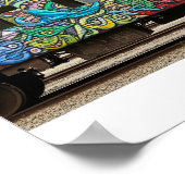 Poster Graffiti de la voiture de train (Coin)
