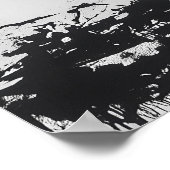 Poster Graffiti De l'environnement Street Art en Vert & B (Coin)