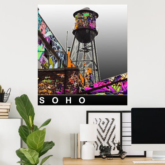 Poster Graffiti de New York (Bureau à domicile)
