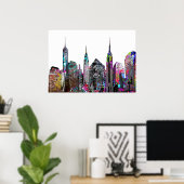 Poster Graffiti de New York (Bureau à domicile)