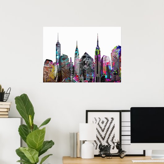 Poster Graffiti de New York (Bureau à domicile)