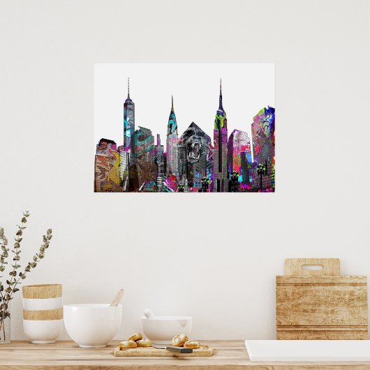 Poster Graffiti de New York (Cuisine)