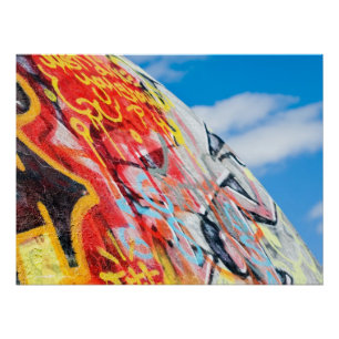 Poster graffiti de planète