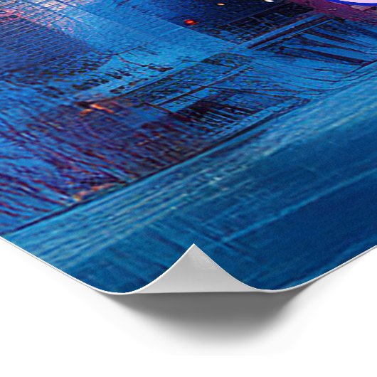 Poster Graffiti de Seattle Skyline (Coin)