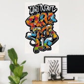 Poster Graffiti de style urbain unique (Bureau à domicile)