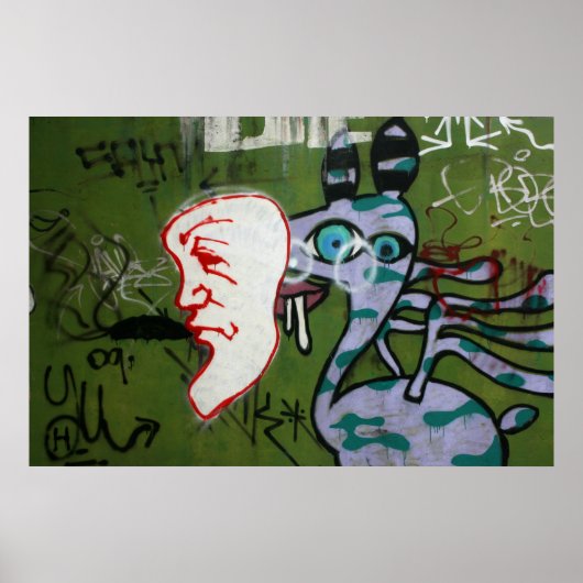 Poster graffiti de Taïwan, Taipei, Taïwan (Devant)