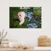 Poster graffiti de Taïwan, Taipei, Taïwan (Cuisine)