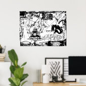 Poster Graffiti Delft (Bureau à domicile)