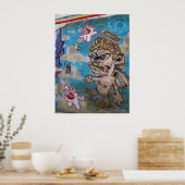 Poster Graffiti - Diable ou Ange ? (Cuisine)