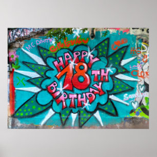 Poster Graffiti du 18ème anniversaire