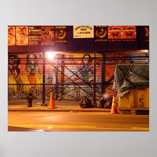 Poster Graffiti du Village Est (Devant)