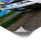 Poster graffiti et la Corvette Z06 (Coin)