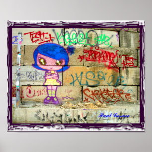Poster Graffiti Girl NYC
