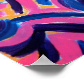 Poster Graffiti grec ancien peint à la main Art Abstrait (Coin)