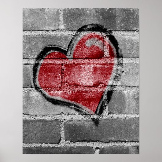 Poster Graffiti Heart (Devant)