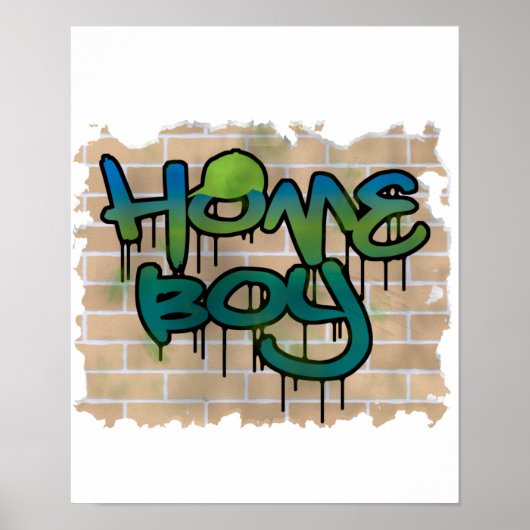 Poster graffiti homo (Devant)