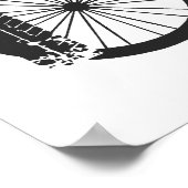 Poster Graffiti "Just Bike" de Bike Parts & Tire Traces (Coin)