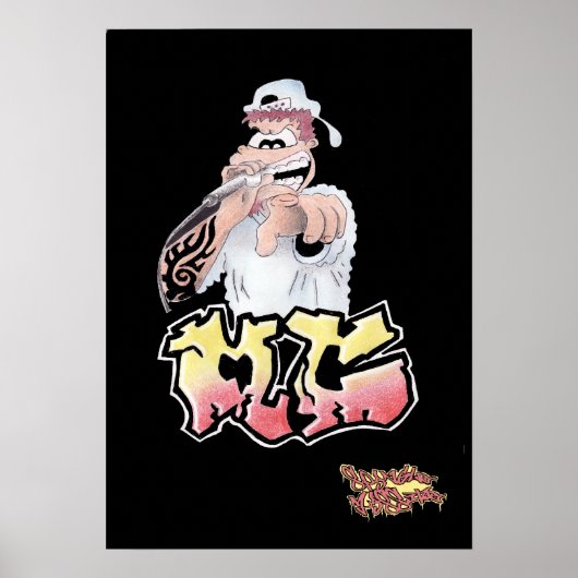 Poster GRAFFITI M C CARTOON imprimé/affiche (Devant)