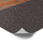 Poster Graffiti Mur en brique personnalisable (Coin)