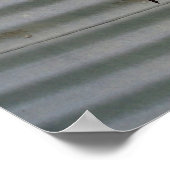 Poster Graffiti noir sur l'affiche de fitness en fer ondu (Coin)