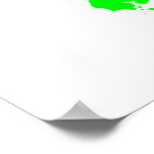 Poster Graffiti Paint Splotches Patinage (Coin)