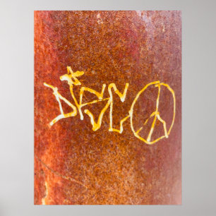 Poster Graffiti Paix