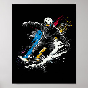Poster Graffiti Snowboard Alpine Snowboard
