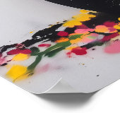 Poster Graffiti Soldat & Fleurs – Art de protestation pac (Coin)