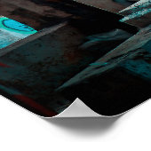 Poster Graffiti Street Art Abandon de l'affiche du bâtime (Coin)