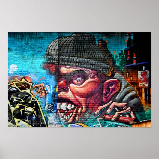 Poster Graffiti Street Art Digbeth Birmingham Royaume-Uni (Devant)