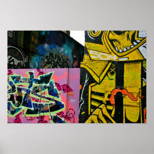 Poster Graffiti Street Art Digbeth Birmingham Royaume-Uni