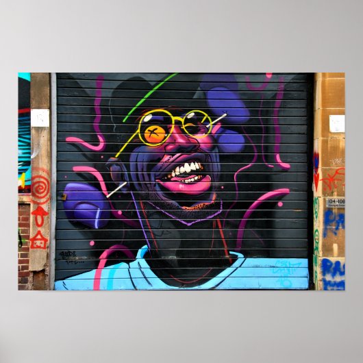 Poster Graffiti Street Art Digbeth Birmingham Royaume-Uni (Devant)