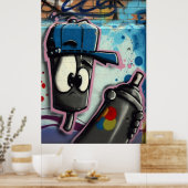 Poster Graffiti suisse (Cuisine)